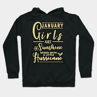 January Girls Are Sunshine Mixed Little Hurricane Hoodie